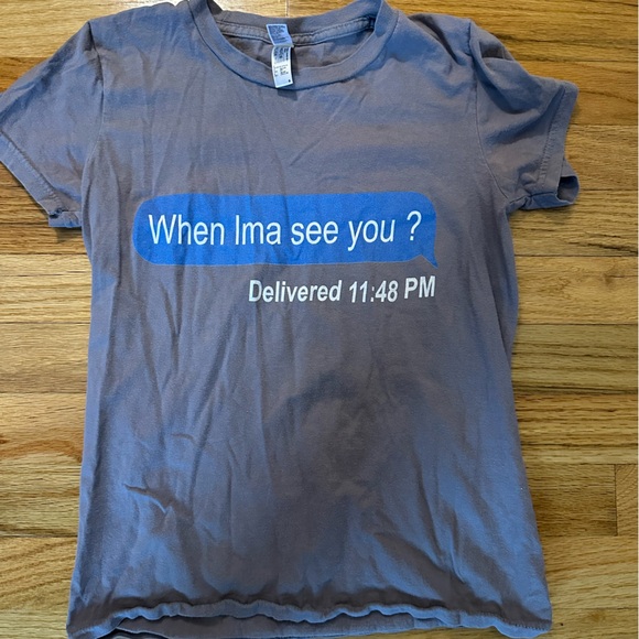 Teespring Novelty When Imma See You T-Shirt - Grey - Picture 1 of 3